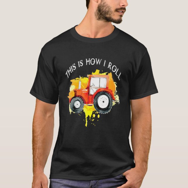 Traktor So fahre ich Bauer-Landfahrzeug T-Shirt (Vorderseite)