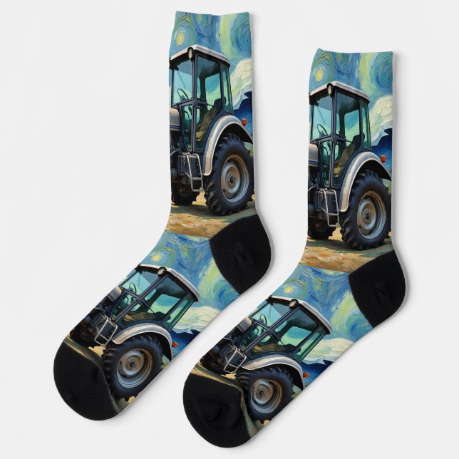 Traktor Socken (Linkes Detail)