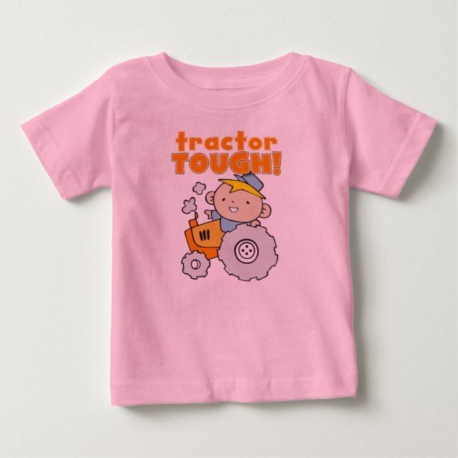 Traktor stark baby t-shirt (Vorderseite)