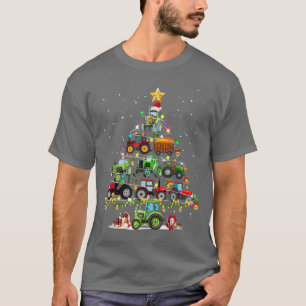 Traktor Trucker Weihnachtsbaum Leichtbaum Traktor  T-Shirt