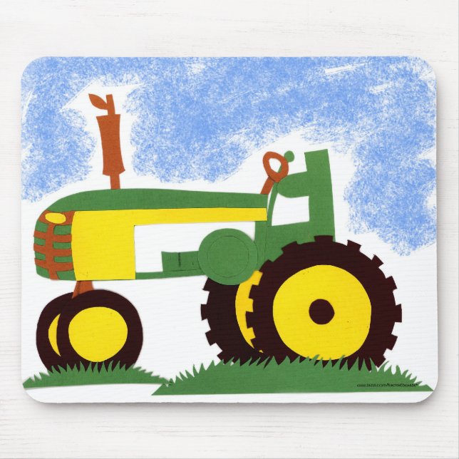 Traktor unter Blue Sky Mousepad (Vorne)