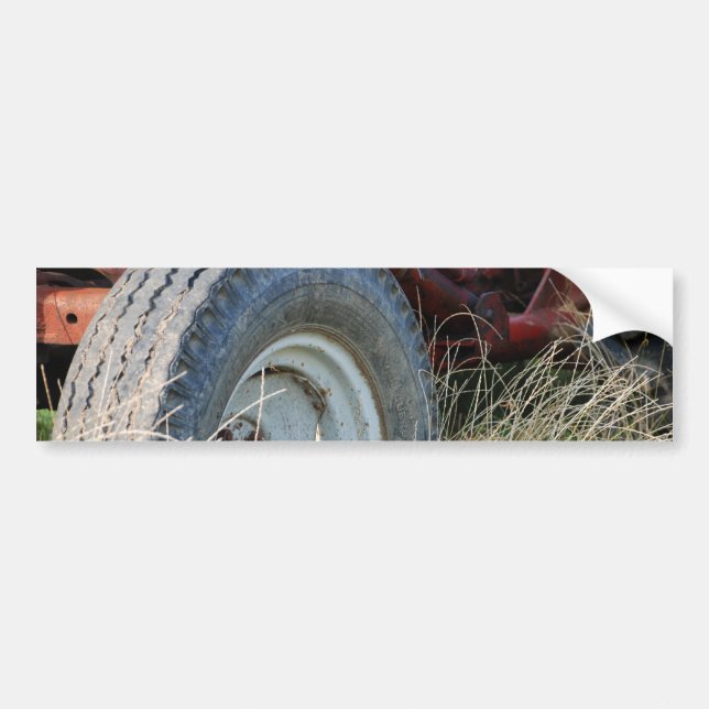 Traktordetails Autoaufkleber (Vorne)
