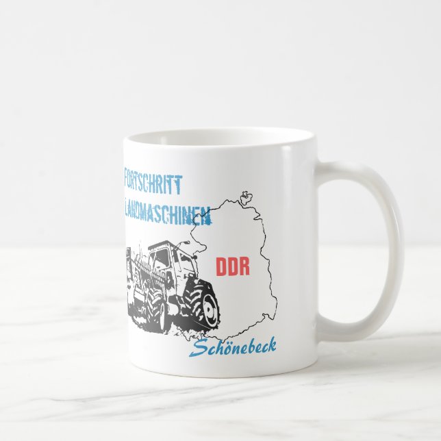 Traktoren DDR Design Kaffeetasse (Rechts)