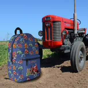 Traktoren für Kleinkinder Personalisierter Rucksac Bedruckter Rucksack