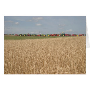 Traktoren in der Weizen-Feld-Karte