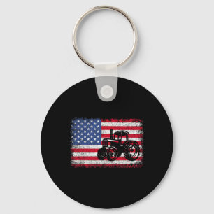 Traktoren USA-Flagge Patriotisches Geschenk für Mä Schlüsselanhänger