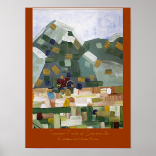 Traktorfelder von Stevensville,.. Poster