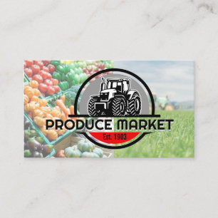 Traktorlogo Ackerland produzieren Visitenkarte