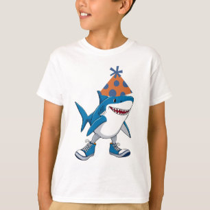 Tralalero Tralala Birthday Cartoon Shark T-Shirt