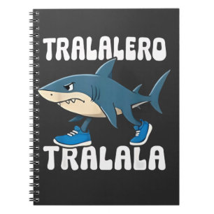 Tralalero Tralala Funny Shark Meme Notizblock