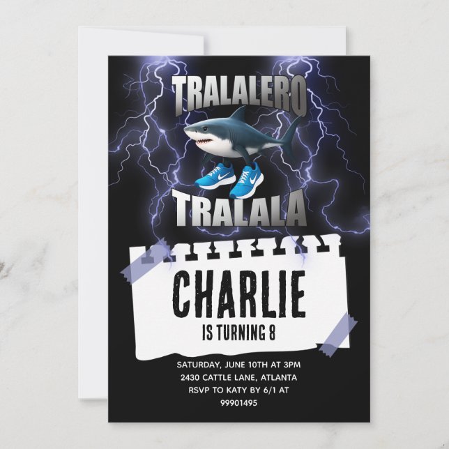 Tralalero tralala invitation (Devant)