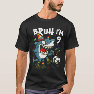 Tralalero Tralala Italienischer Brainrot Fußball 9 T-Shirt