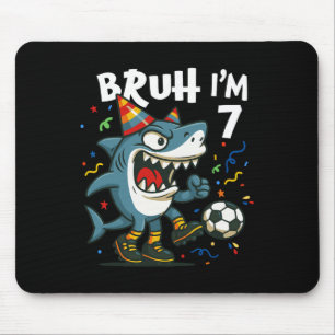 Tralalero Tralala Italienischer Gehirn Roter Fußba Mousepad