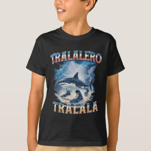 Tralalero Tralala Lustiger Hai Italienischer Brain T-Shirt