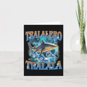 Tralalero Tralala Shark Meme Bootle Karte