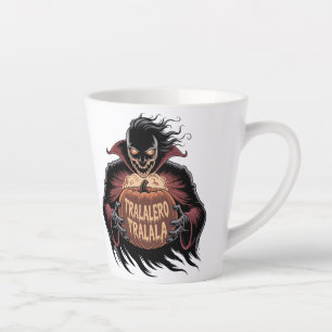 Tralalero Tralala Vampire Pumpkin Halloween Milchtasse