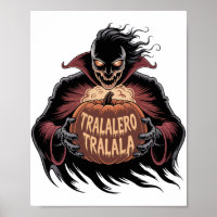Tralalero Tralala Vampire Pumpkin Halloween