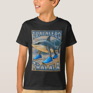 Tralalero Tralalala Italia Brainrot Meme Birthday  T-Shirt
