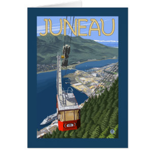 Tram affiche de Vintage voyage au-dessus de