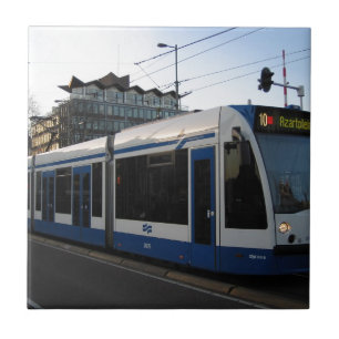 Tram Amsterdam Fliese