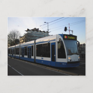 Tram Amsterdam Postkarte