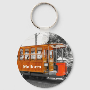 Tram Port de Soller Souvenir Schlüsselanhänger