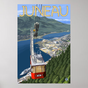 Tram über Juneau, Alaska Poster