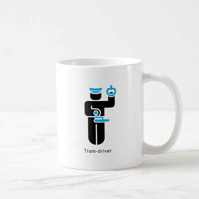 Tramfahrer Kaffeetasse (Rechts)