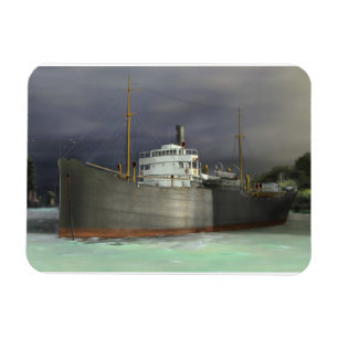 Tramp Steamer Nautik Magnet