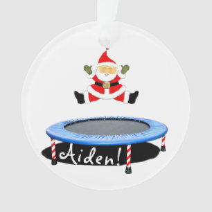 Trampolin-Geschenk für die Feiertage Ornament