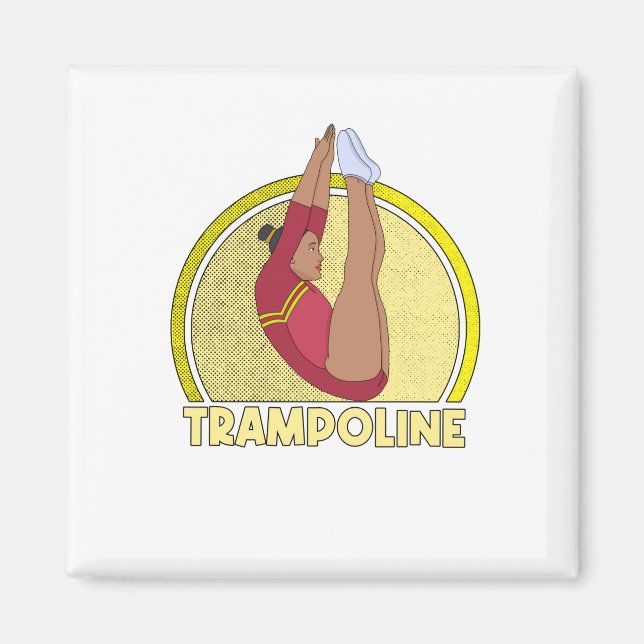 Trampolin Gymnastik Magnet (Vorne)