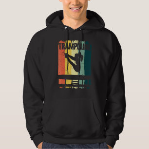 Trampolin Gymnastik Retro Vintager Sonnenuntergang Hoodie