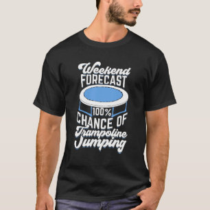 Trampolin Jumping Gymnastik Trampolining Geschenk T-Shirt