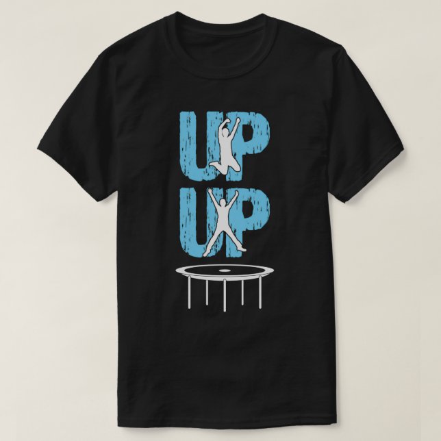 Trampolin Sportgeschenk Gymnastik zu springen 2 T-Shirt (Design vorne)