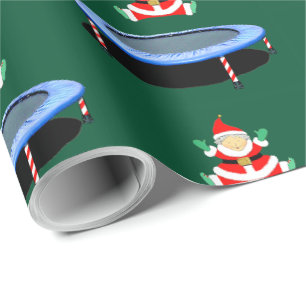 Trampolin-Turnen Weihnachtspapier Geschenkpapier