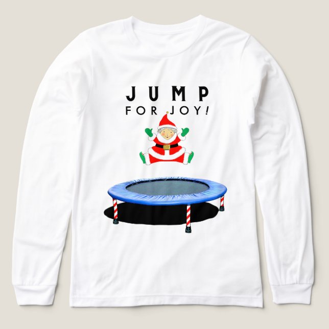 Trampoline Christmas Tri-Blend Shirt (Design Vorderseite)