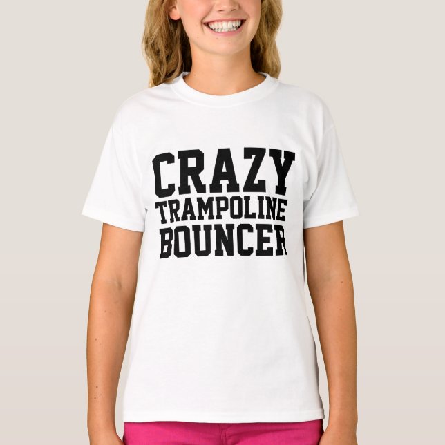 TRAMPOLINE CRAZY BOUNCER T-shirts pour enfants Swe (Devant)