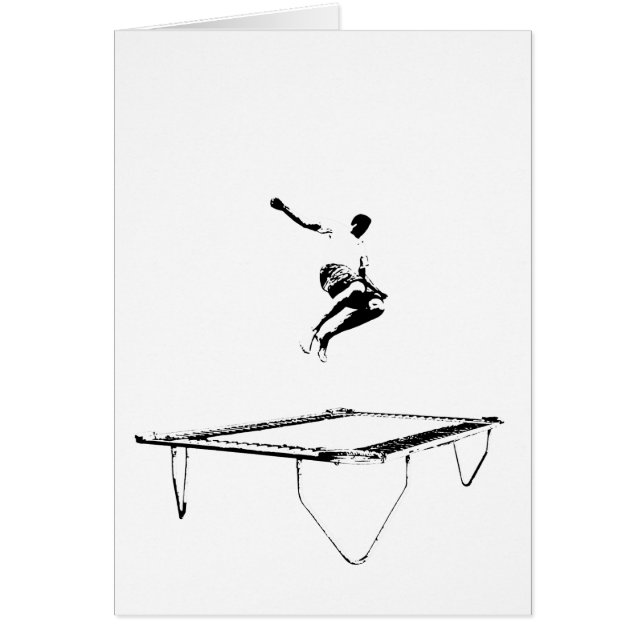 Trampoline-faltende Karte (Vorne)