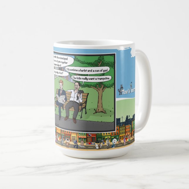 Trampoline | Father’s Day Classic Kaffeetasse (VorderseiteRechts)
