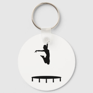Trampoline girl schlüsselanhänger