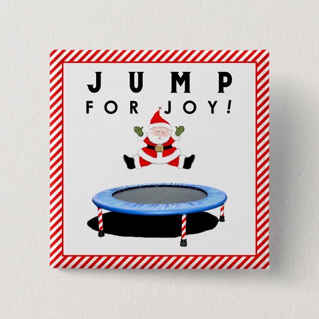 Trampoline Holiday Gift Button (Vorderseite)