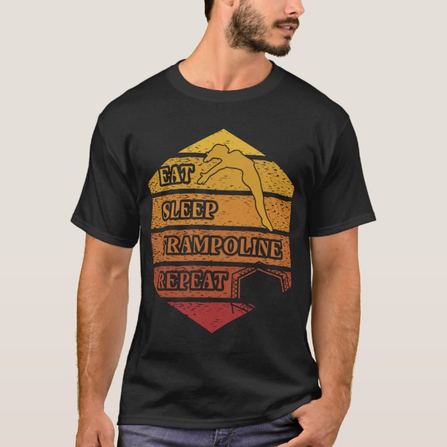 Trampoline Jumping Trampolin Gymnastik 5 T-Shirt (Vorderseite)