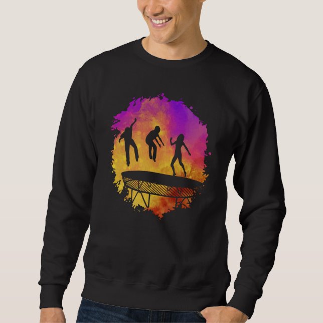 Trampoline Jumping Trampoline Gymnastics  11 Sweatshirt (Vorderseite)