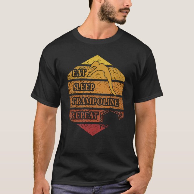 Trampoline Jumping Trampoline Gymnastics  4 T-Shirt (Vorderseite)
