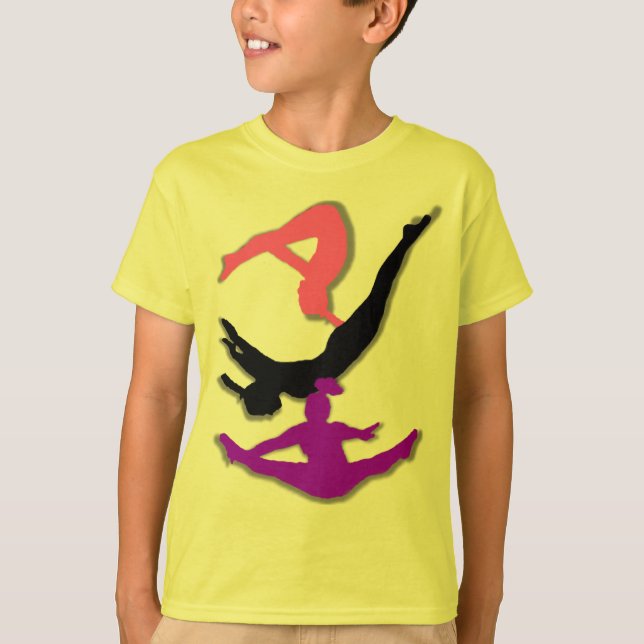 Trampoline scherzt Shirt (Vorderseite)