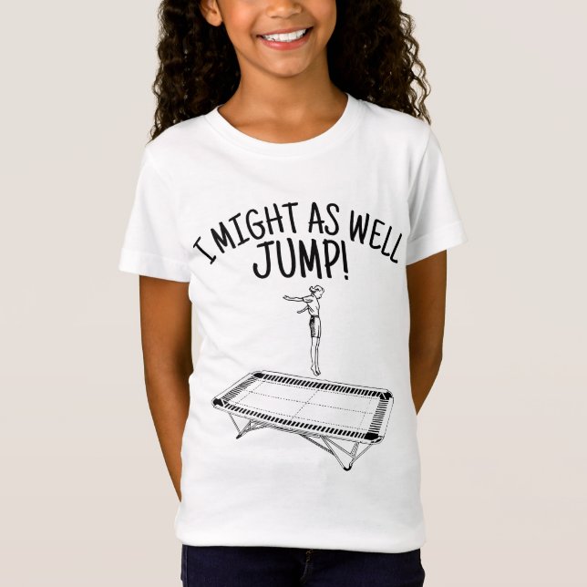 TRAMPOLINE T - SHIRT FÜR MÄDCHEN JUMP! T-SHIRTS (Vorderseite)