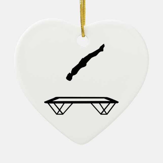 Trampolinemann Keramik Ornament (Vorne)