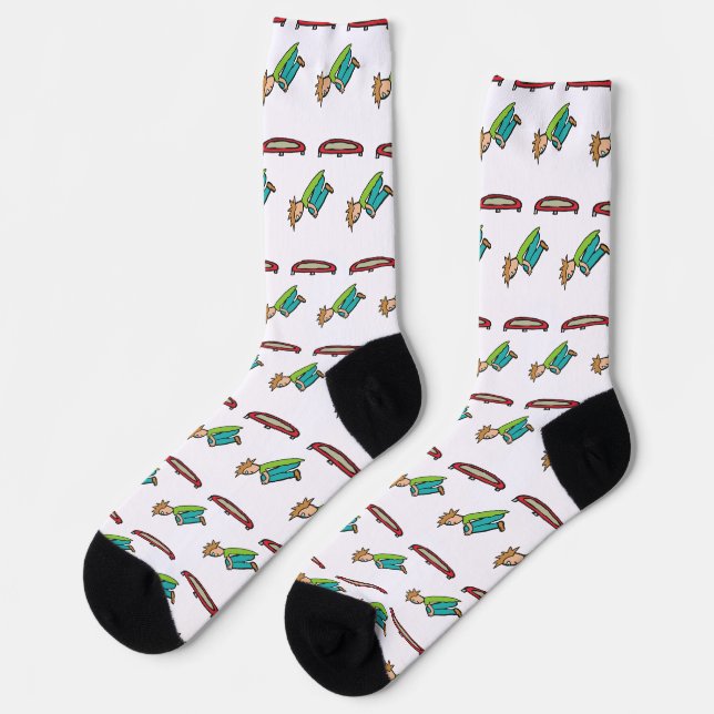 Trampolining Socken (Linkes Detail)