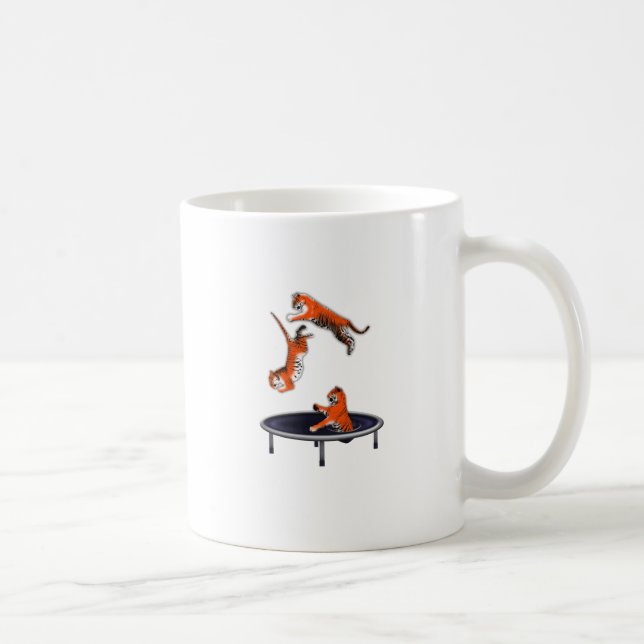 trampolining Tiger Kaffeetasse (Rechts)
