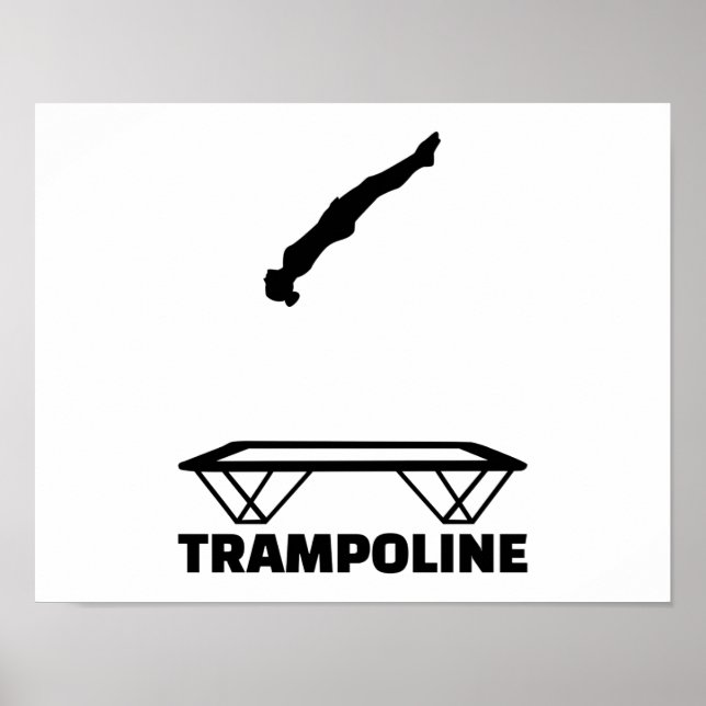 Trampolintrampolinist Poster (Vorne)